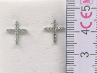 Ohrringe 585 Gelbgold Diamant 0,17 ct Kreuz - Bild 5