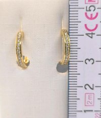 Creolen 585 Gelbgold mit 0,19 ct Diamant F-H VVS - Bild 5