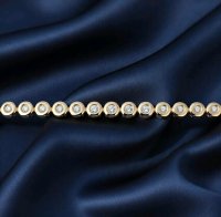 Tennisarmband 585 Gelbgold 0,64 ct Diamant - Bild 2