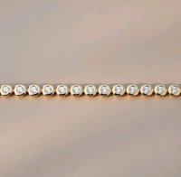 Tennisarmband 585 Gelbgold 0,64 ct Diamant - Bild 4