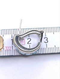Ohrringe Creolen 750 Gold Blauer Topas 4 ct - Bild 5