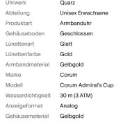 Corum Admirals Cup 750 Gold Diamanten - Bild 3