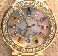Corum Admirals Cup 750 Gold Uhr Diamanten - Bild 6