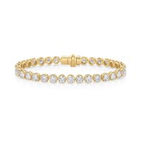 Tennisarmband 750 Gold 3,2 ct Diamant F-H/VVS - Bild 6