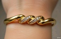 Armreif 585 Gold 0,45 ct Diamant H-J - Bild 2