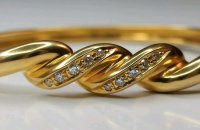 Armreif 585 Gold 0,45 ct Diamant H-J - Bild 3