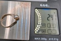 Ring 750 Gold 18K Perle Diamant Verlobung Ehe - Bild 6