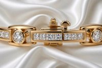 Tennisarmband 585 Gelbgold 4,75 ct Diamanten - Bild 3