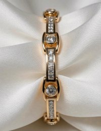Tennisarmband 585 Gold 4,75 ct Diamant H-J/SI2 - Bild 4