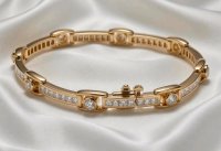 Tennisarmband 585 Gold 4,75 ct Diamant H-J/SI2 - Bild 6