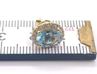 Ohrringe 585 Gelbgold Aquamarin 2,17ct Diamant - Bild 4