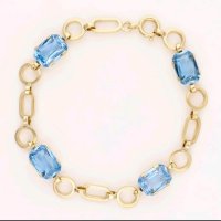 Armreif 585 Gelbgold mit Spinell, ca. 5 ct - Bild 3