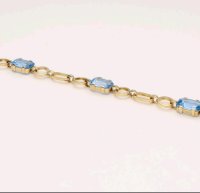 Armreif 585 Gelbgold mit Spinell, ca. 5 ct - Bild 7