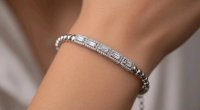 Tennisarmband 750 Gold 0,82 ct Diamant - Bild 2