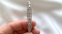 Tennisarmband 750 Gold 0,82 ct Diamant - Bild 7