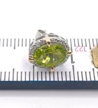 Ohrringe 585 Gelbgold Peridot 2,48 ct Diamant - Bild 5