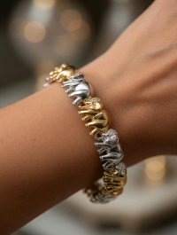 Armreif 750 Gold WEMPE 0,8 ct Diamant - Bild 3