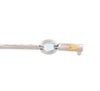 Armreif 585/14K Gold Aquamarin Diamant 7,4ct - Bild 5