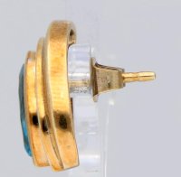 Ohrringe 585 Gold Blau Topas 0,9 ct Diamanten - Bild 8