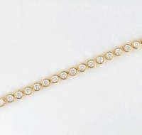 Tennisarmband 750 Gold 2,24 ct Diamant H-J/SI - Bild 5