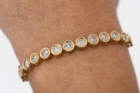 Tennisarmband 750 Gold 2,24 ct Diamant - Bild 9