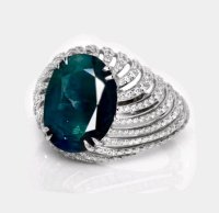 Verlobungsring 585 Gold Saphir 7,84 ct Diamant - Bild 1