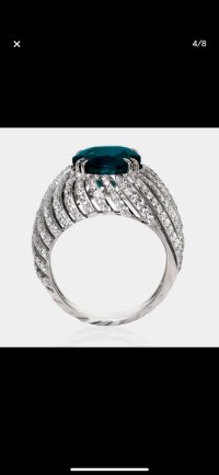 Verlobungsring 585 Gold Saphir 7,84 ct Diamant - Bild 4
