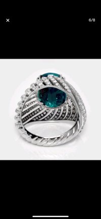 Verlobungsring 585 Gold Saphir Diamant - Bild 9