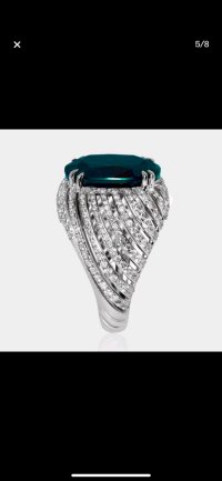 Verlobungsring 585 Gold Saphir 7,84 ct Diamant - Bild 11