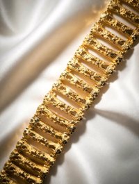 Armreif 585 Gelbgold 14K Massiv Breit - Bild 1