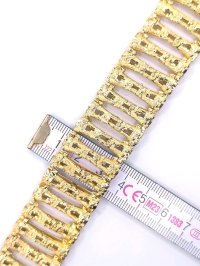Armreif 585 Gelbgold massiv breit - Bild 2