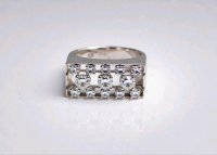 Siegelring 750 Gold mit 0,8 ct Diamant - Bild 3