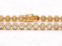 Tennisarmband 750 Gold 2,85 ct Diamant - Bild 1