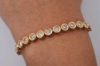 Tennisarmband 750 Gold 2,85 ct Diamant - Bild 10