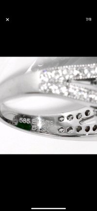 Verlobungsring 585 Gold mit Smaragd & Diamant - Bild 11