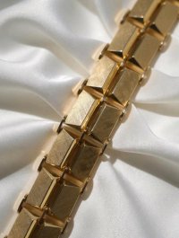 Armreif 585 Gelbgold massiv breit - Bild 3