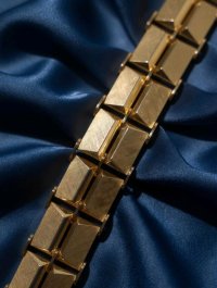 Armreif 585 Gelbgold massiv breit - Bild 6