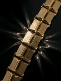 Armreif 585 Gelbgold massiv breit - Bild 9