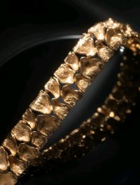 Armreif 585 Gold massiv breit - Bild 6