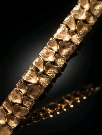 Armreif 585 Gelbgold massiv breit - Bild 8