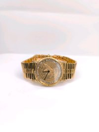 Corum Coin Uhr 750 Gelbgold Diamanten - Bild 8