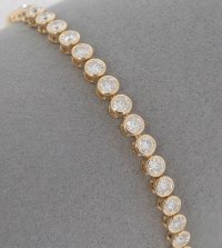 Tennisarmband 750 Gold 3,15 ct Diamant - Bild 7