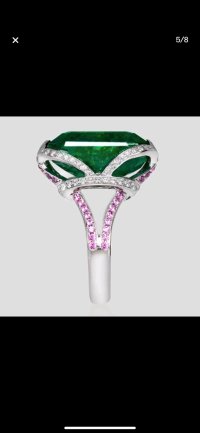 Verlobungsring 750 Gold Smaragd 19,77 ct Diamant - Bild 5