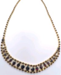 Granat-Collier 333 Gold 8 Karat - Bild 8