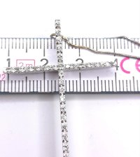 Kreuz-Anhänger 750 Gelbgold mit Kette Collier - Bild 5