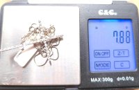 Kreuz-Anhänger 750 Gelbgold mit Kette Collier - Bild 7