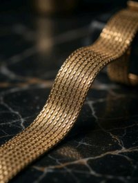 Armreif 585 Gelbgold massiv breit - Bild 2