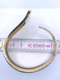 Armreif 585 Gelbgold massiv breit - Bild 3