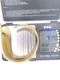 Armreif 585 Gelbgold massiv breit - Bild 4