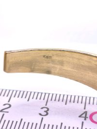 Armreif 585 Gelbgold massiv breit - Bild 8